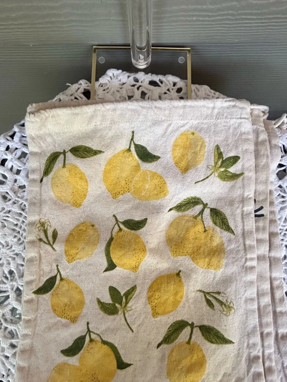 Reusable Cloth Produce Bags - 2 Lettuce, 1 Lemon